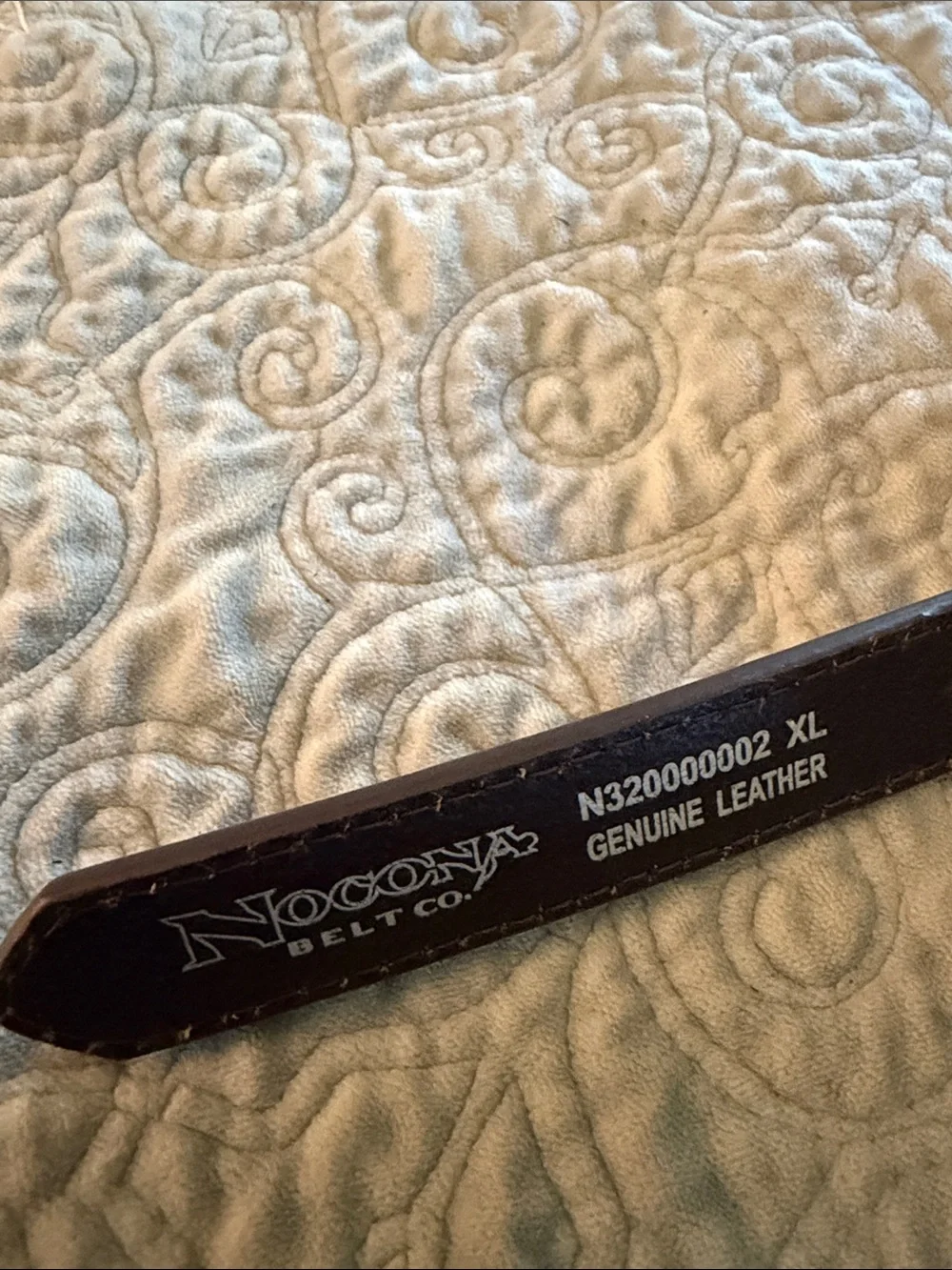 Nocona Brown Leather Belt with Oval Silver Conchos